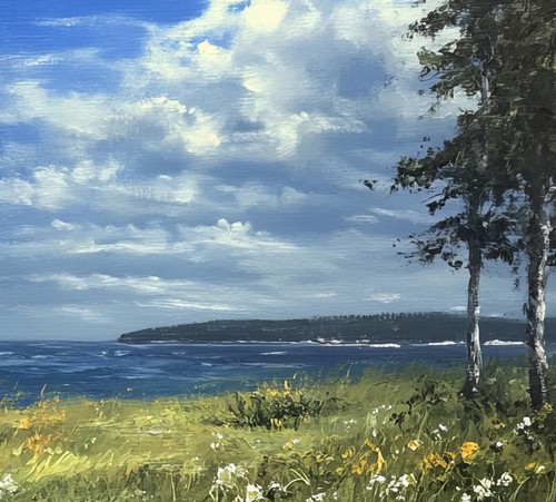Scenic Summer Lakeside Artwork Print 5"x7" Matte Paper | Nature Wall Art - Picture 6 of 7