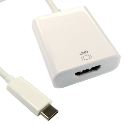 15cm USB Typ C Stecker auf HDMI FEM Adapter 4k/60Hz Thunderbolt Ports DP1.4 DP1.2