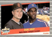 1989 Fleer #635 Dual Heat Davis/Gooden Padres/Mets
