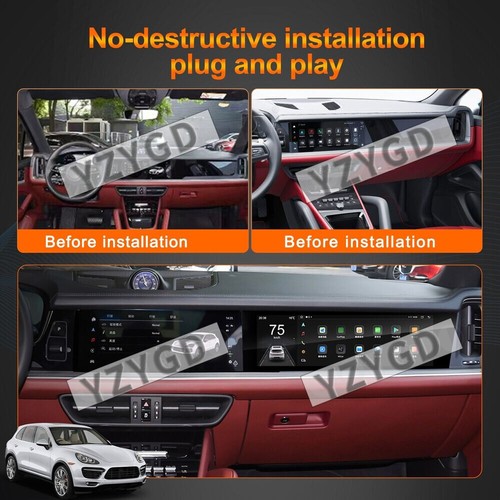 For Porsche Cayenne 2024 Co-pilot Entertainment Carplay Multimedia Display LHD - 第 3/9 張圖片