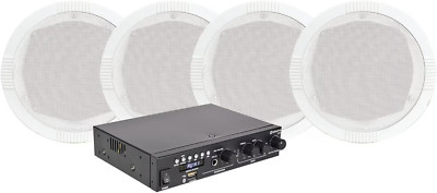 Adastra A22 + RC5 4 Deckenlautsprecher Hintergrund Musiksystem Paket