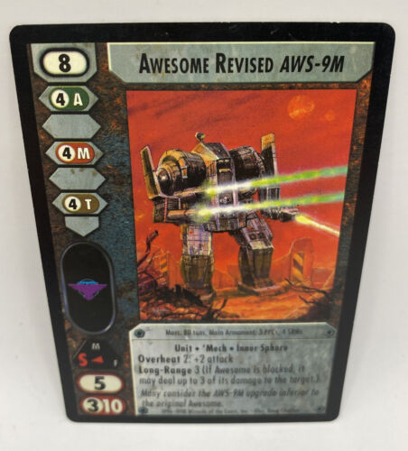 Battletech CCG Promo Card ** Awesome Revised AWS-9M ** NearMint - SellbyCyn - Picture 2 of 3