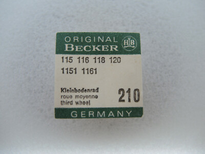 Kleinbodenrad Becker HB 115, 116, 118, 120, 1151, 1161, third wheel, part 210