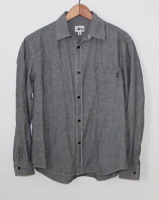 VINTAGE OLD STUSSY Chambray shirt 80s