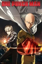 One Punch Man Saitama With Genos Japanese Art Print Poster 16x24