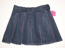 Gymboree girls "FALL HOMECOMING" sz 5 SKIRT...DENIM PLEATED