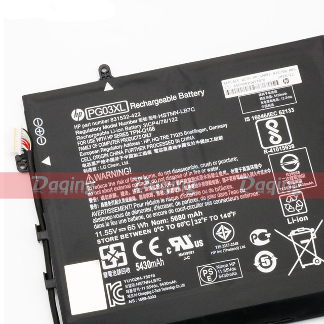Pg03xl для hp аккумулятор Pg03xl для hp аккумулятор