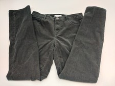 LOFT 6 Dark Green Corduroy Modern Straight Stretch Womens Mid Rise Pants