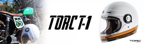 Gloss Black Motorcycle Bike Helmet Torc Newport T1 Americana Tron Full Face XS - Picture 9 of 13