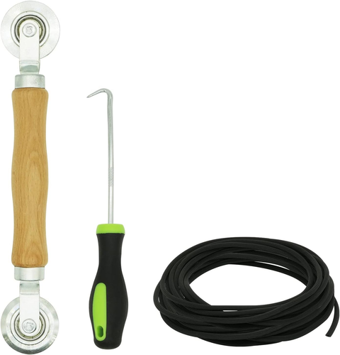 Screen Repair Kit - Screen Roller Tool with Bearing, Screen Retainer Spline(32Ft - Picture 8 of 12