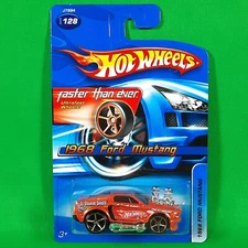 2006 Hot Wheels 1968 Ford Mustang #128 "El Segundo Shaker" Metalflake Orange FTE