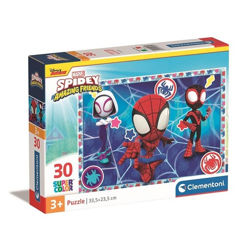 Marvel Spidey and Friends Puzzle 30 Teile. 33,5 x 23,5 cm. Alter 3+. Spiderman - Bild 1 von 2