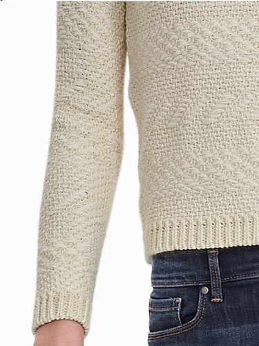 Banana Republic Blanket Stitch Woman's Pullover NWT SZ XL - Picture 3 of 4