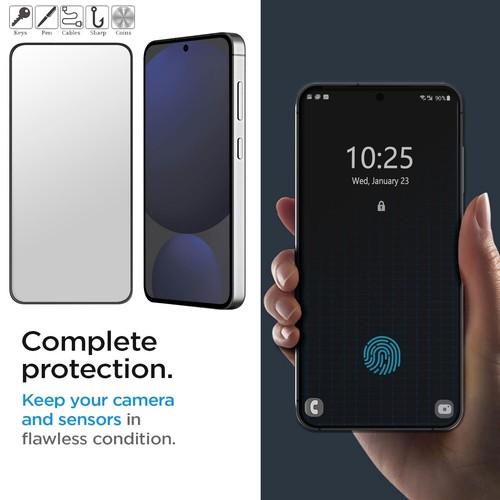 4-Pack For Samsung Galaxy S24 FE Tempered Glass Screen Protector Case Friendly - Picture 3 of 16