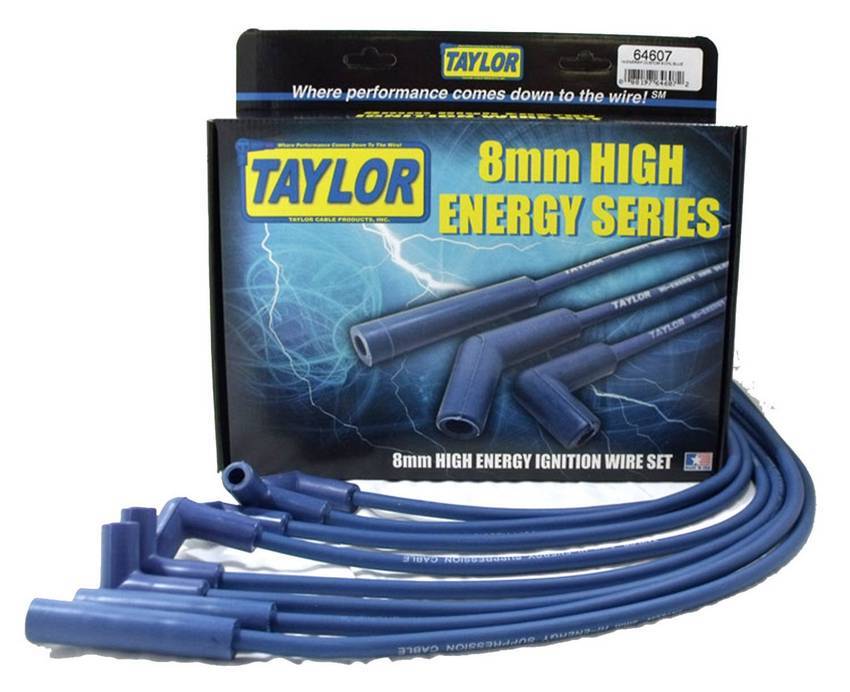 Taylor Cable Spark Plug Wire Set High Energy 8mm Custom Fit 64607 Taylor Cable Spark Plug Wire Set High Energy 8mm Custom Fit 64607