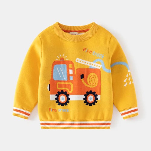 Kids Clothing Pullover Boys Autumn Double Layer Knitting Pullover Winter Boys - Picture 10 of 31