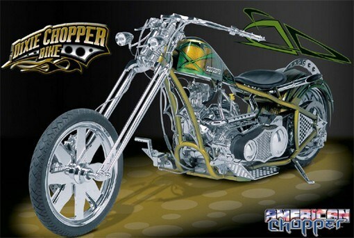 AMERICAN CHOPPER POSTER Dixie Motorcycle Bike NEW 1218