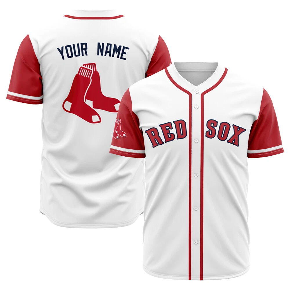 Fan Made Custom Boston Red Sox AOP Baseball Jersey Many Colors S-5XL