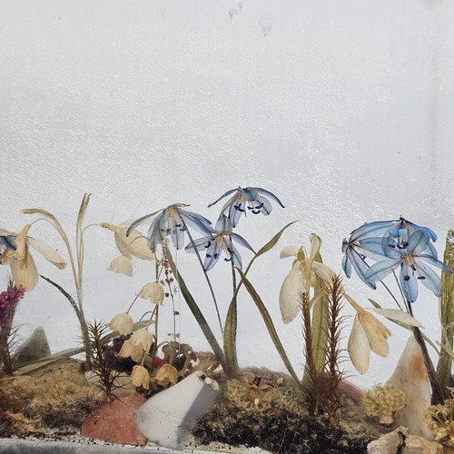 WILLIAM ROLFE Flowers Butterfly Garden In Lucite Acrylic Vintage Home Decor 22"L - Picture 13 of 22