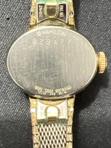 Vintage Hamilton 10K RGP Oval Case Manual Wind Ladies Watch - Picture 7 of 7
