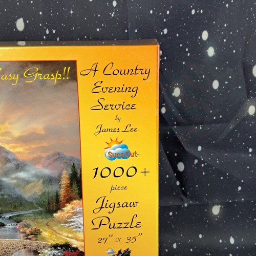 Sunsout Puzzle A Country Evening Service 1000 Large Piece 27X35" SealedImperfect - Picture 5 of 12