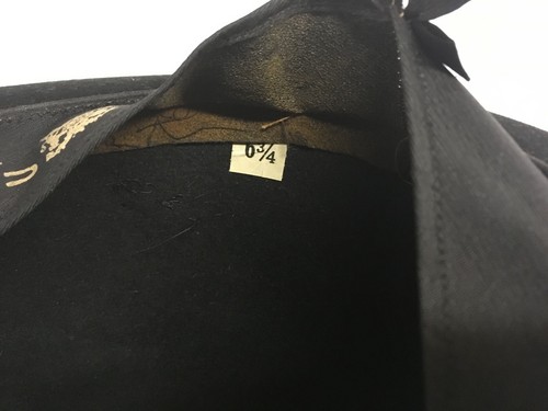 Vintage Champ Space/Weight Black Fedora Hat 6-3/4" - Picture 10 of 10