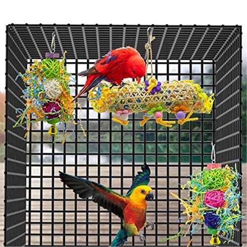 3Pcs Bird Toys Bird Shredding Foraging Toys Parakeet Toy Chewing Hanging Toy - Picture 5 of 6