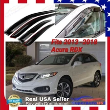 For Acura RDX 2013-18 Tinted Window Visor Rain Sun Guard Vent Wind Deflectors