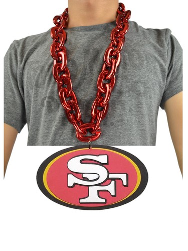 RED Fanchain Big Chain Necklace Foam 
