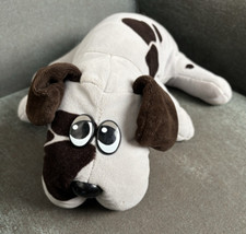 Vintage 1985 Pound Puppies Plush Toy Dog 14" Grey Black Spots   No Tag