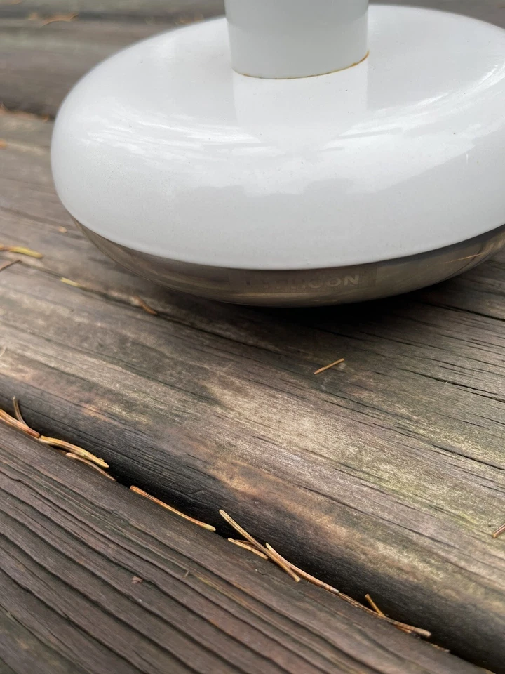 Tifón Taza Soporte Retro Metal Árbol Estante Soporte Blanco Cromo Pesado Foto 4 de 4