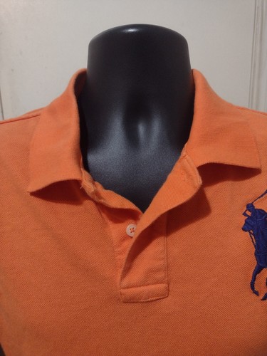 Polo Ralph Lauren Boys Custom Fit Big Pony #3 Polo Shirt XL (18-20) Orange - Picture 3 of 10