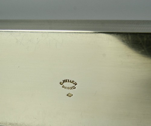 Antique French Large Sterling Silver Box Unique Case Hallmarked Early 20th C - Picture 13 of 13