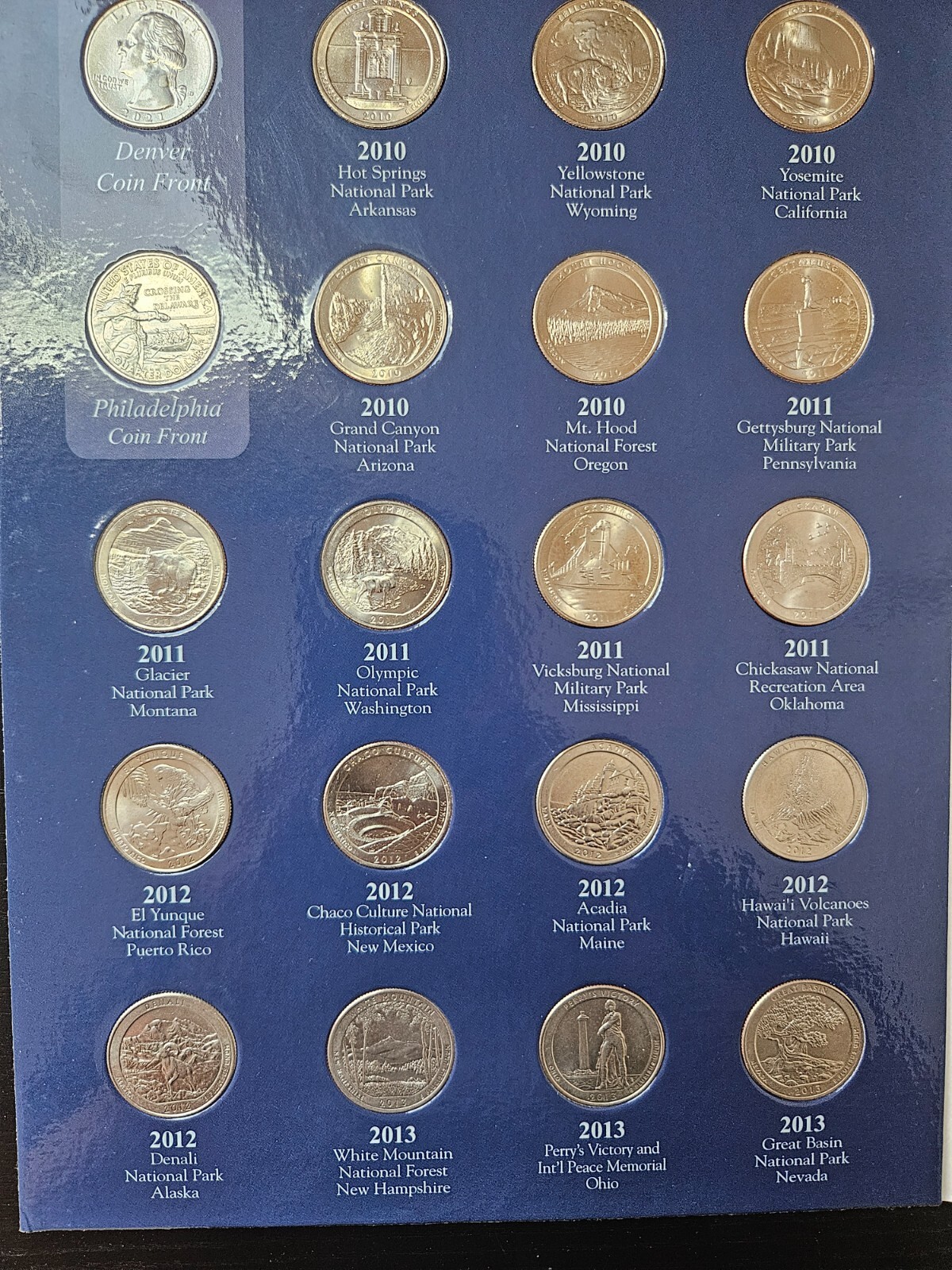 Complete Set of US National Park Quarters (in Warman's Coin Book) eBay