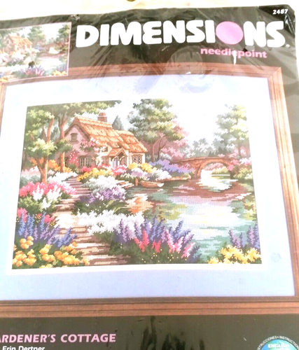 Kit De Broderie Dimensions 'Old Moulin Cottage' Par Violet Schwening – Neuf, Fabrication USA