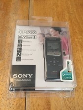 Sony ICD-UX300 4 GB Flash Memory Digital Voice Recorder Black New Sealed