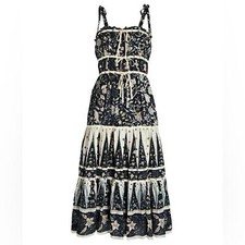 ULLA JOHNSONIndah Printed Cotton-Blend Midi Dress Size 2