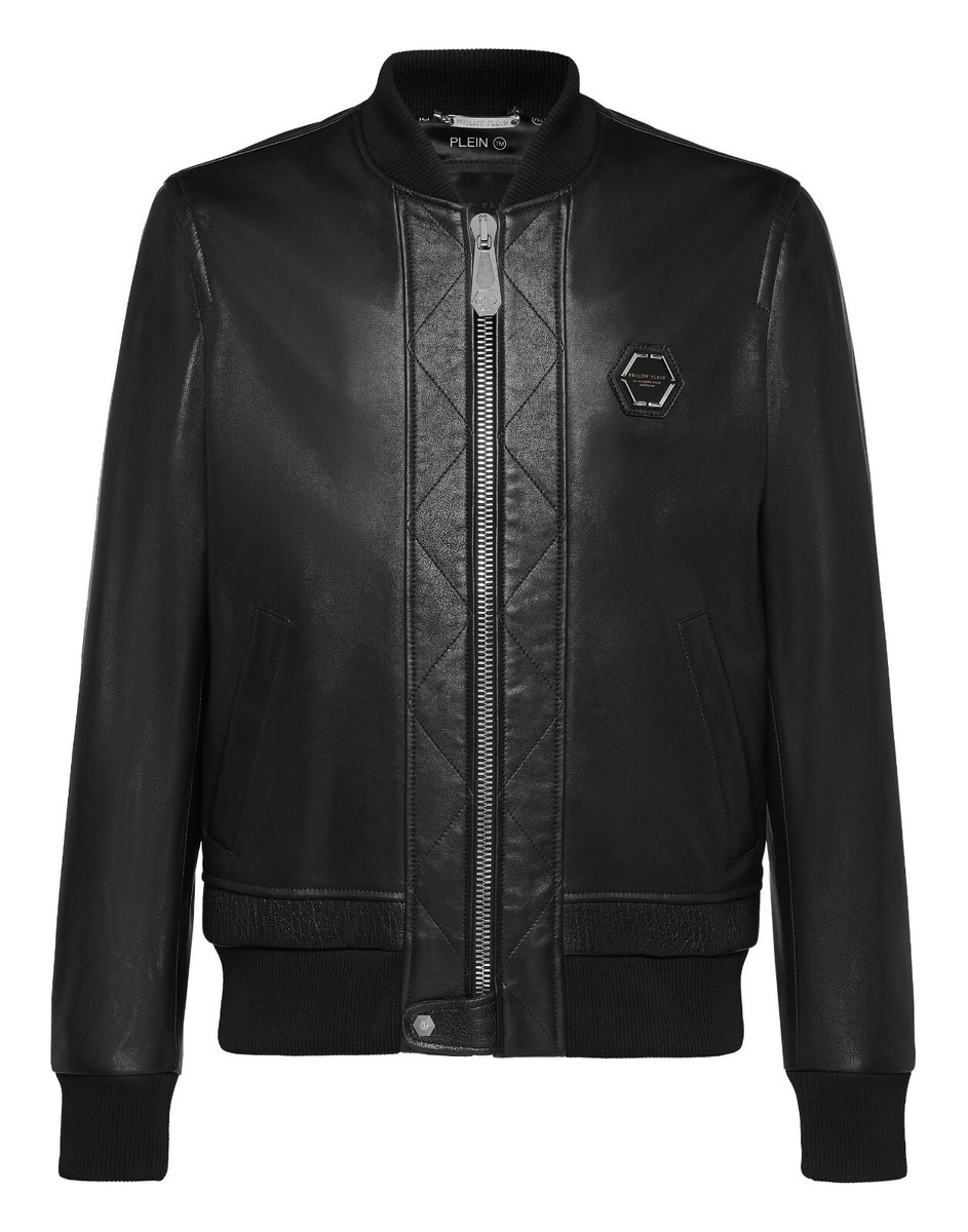 Philipp Plein Black Crystal Skull Printed Men's Genuine