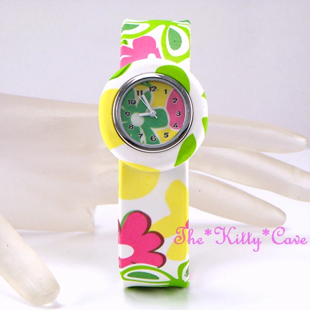 Retro Funky Chic Flower Power Bright Bubblegum Hip 60 70s Silicone