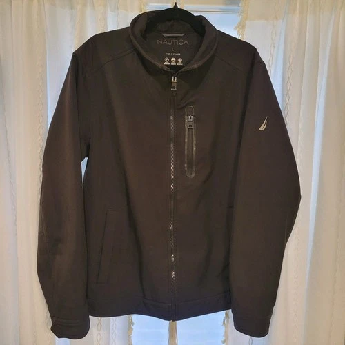 Nautica Water And Wind Resistant Jacket Black Size L video thumbnail
