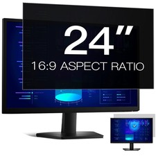24 Inch Computer Privacy Screen Filter for 16:9 Aspect Ratio, Anti-Glare, Eye...