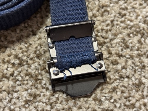 BSA Boy Scouts Blue 40”Canvas Belt (Up to 34” Waist) Cub Scouts Gunmetal Buckle - Picture 4 of 15