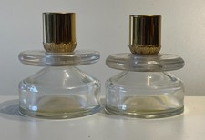 Pair of Vintage Avon ELEGANCE Eau de Cologne 'Candle Holder' Bottles