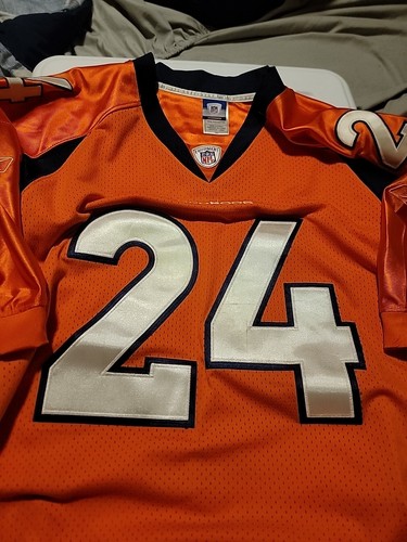 Denver Broncos #24 Champ Bailey Reebok On Field NFL Football Jersey 54 Authentic - Picture 1 of 3
