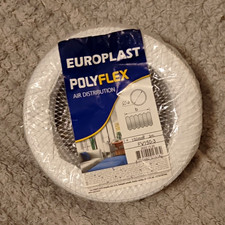EUROPLAST FV150-3 Flexible Round Vent Duct 150mm x 3m Plastic White