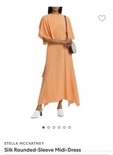 Stella McCartney Silk Rounded Sleeve Midi Dress