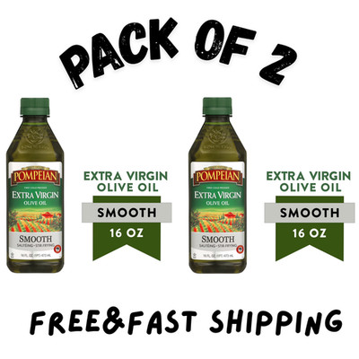 (PACK OF 2) Pompeian Smooth Extra Virgin Olive Oil - 16 fl oz