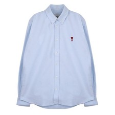 AMI Heart Logo Oxford Shirt 131587130