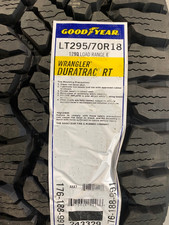 1 New Lt 295 70 18 Lre 10 Ply Goodyear Wrangler Duratrac Rt Rugged Terrain Tire