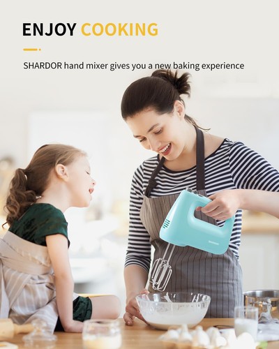 Hand Mixer Electric, 6 Speed & Turbo Mixer Electric Handheld, Snap-On Storage... - Afbeelding 7 van 7